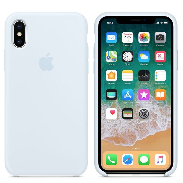 Apple Coque en silicone Apple iPhone X - Sky Blue