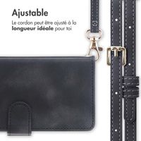 imoshion Etui de télephone portefeuille avec cordon Apple iPhone 15 - Noir