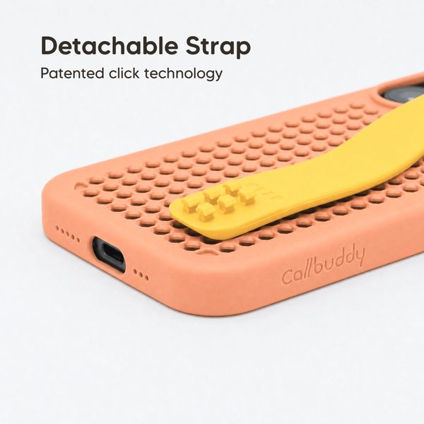 Callbuddy Coque avec strap Apple iPhone 17 - Coral Pop