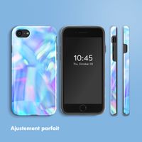 Selencia Coque arrière Vivid Apple iPhone SE (2022 / 2020) / 8 / 7 - Holographic Blue Dream