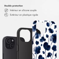 Selencia Coque arrière Vivid Apple iPhone 15 - Midnight Blossom