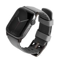 Uniq Bracelet Linus AiroSoft™ en silicone Apple Watch | 44/45/46/49 mm - Chalk Grey