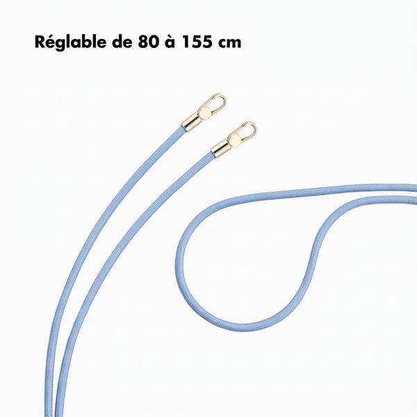 Selencia Cordon universel pour téléphone avec 2 crochets - réglable - Powder Blue