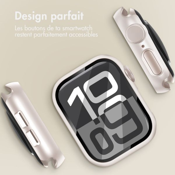 imoshion Coque rigide à couverture complète Apple Watch 10 / 11 - 42 mm - Starlight