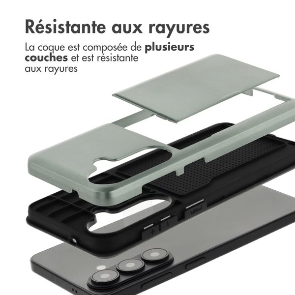 imoshion Coque arrière avec porte-cartes Samsung Galaxy S26 Plus - Vert