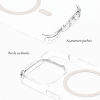 Selencia Coque arrière Rivièra MagSafe avec crochets amovibles Apple iPhone 15 Pro - Transparent