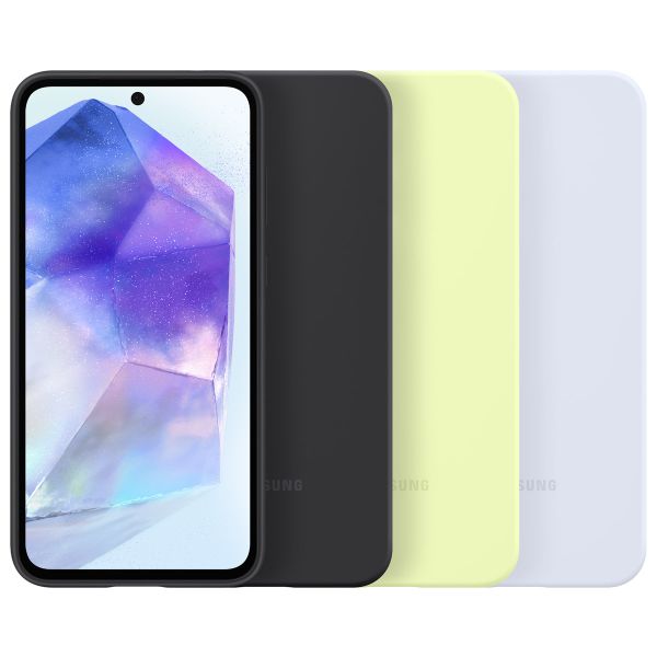 Samsung Original Coque en silicone Samsung Galaxy A55 - Light Blue