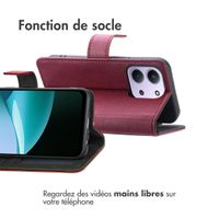 imoshion Étui de télephone portefeuille de luxe Xiaomi Redmi 15C (5G) - Bordeaux