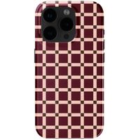 Selencia Coque arrière Vivid avec MagSafe Apple iPhone 15 Pro - Check This Burgundy