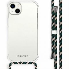 imoshion Coque arrière transparente avec cordon Apple iPhone 14 Plus - Green Multi Color