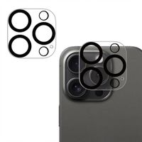 imoshion Protection Caméra en verre trempé 2 Pack Apple iPhone 16 Pro / 16 Pro Max - Noir