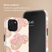 Selencia Coque arrière Vivid avec MagSafe Apple iPhone 15 - Paisley Blush