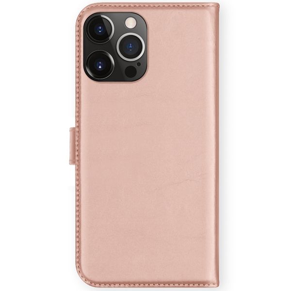Selencia Étui portefeuille en cuir véritable Apple iPhone 13 Pro - Rose