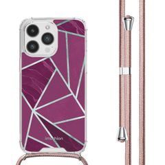 imoshion Coque Design avec cordon Apple iPhone 14 Pro - Bordeaux Graphic