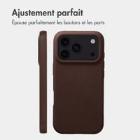 imoshion Coque arrière Texture Apple iPhone 18 Pro / 17 Pro - Marron foncé