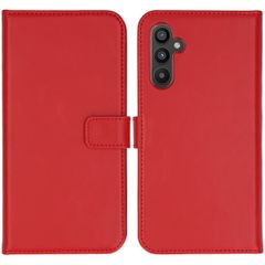 Selencia Étui portefeuille en cuir véritable Samsung Galaxy A34 (5G) - Rouge