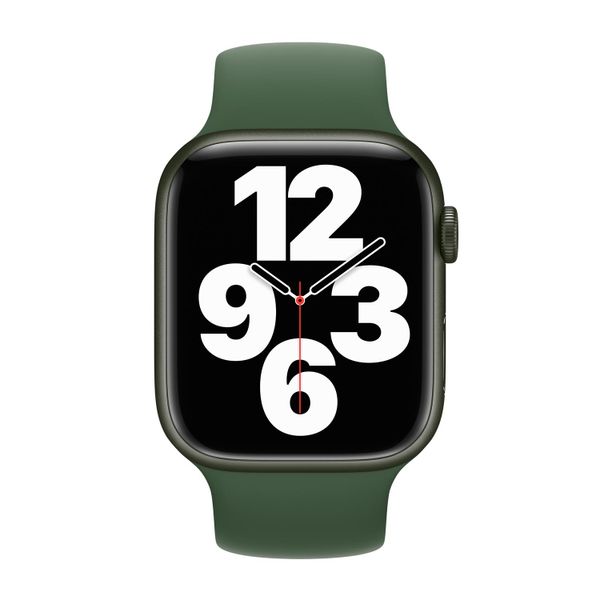 Apple Bracelet Boucle unique en Silicone Apple Watch | 44/45/46/49 mm - Taille 11 - Clover