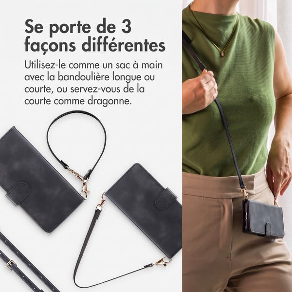 imoshion Etui de télephone portefeuille avec cordon Oppo Reno 16 / 16 Pro - Noir