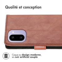 imoshion Étui de télephone portefeuille de luxe OnePlus 15R - Marron