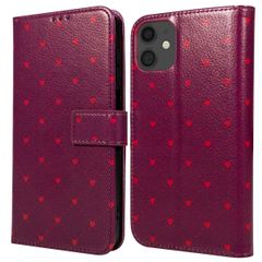 imoshion Étui de télephone portefeuille Design Apple iPhone 11 - Crush Check Coral Dust