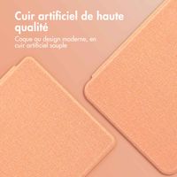 imoshion Étui de liseuse portefeuille Canvas Kobo Clara Colour / BW - Peach