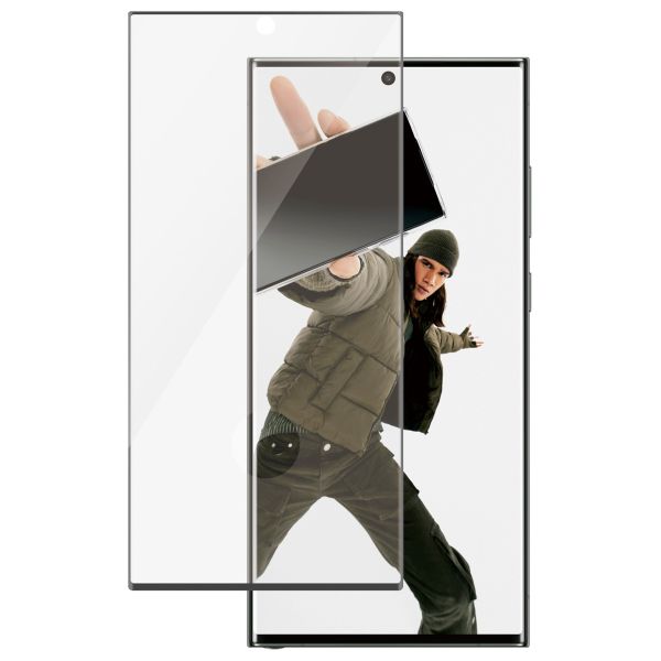 PanzerGlass Film de protection d'écran anti-bactérien Refresh Ultra-Wide Fit avec applicateur Samsung Galaxy S24 Ultra