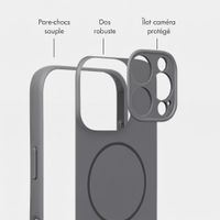 Accezz Coque Grip avec MagSafe Apple iPhone 16 Pro - Gris