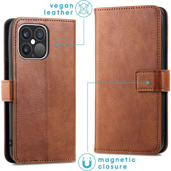 imoshion Étui de télephone portefeuille de luxe Apple iPhone 13 Pro - Marron