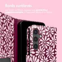imoshion Étui de télephone portefeuille Design Samsung Galaxy S25 FE - Bloom Love Blush