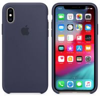 Apple Coque en silicone Apple iPhone X / Xs - Midnight Blue