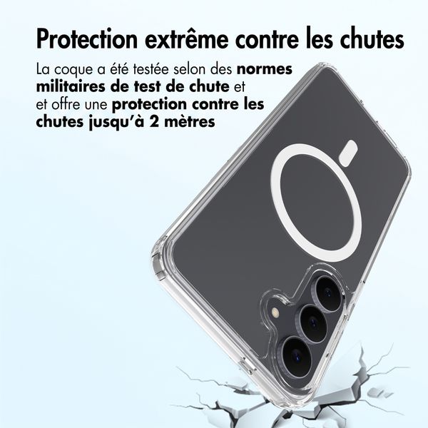 Accezz Coque arrière Xtreme Impact avec MagSafe Samsung Galaxy S26 FE - Transparent