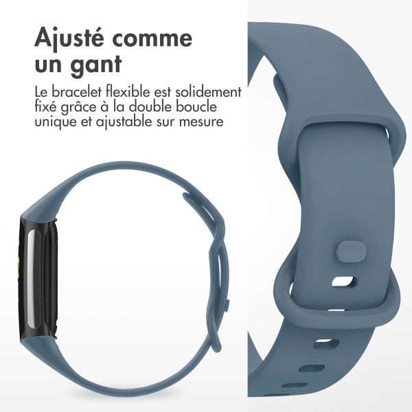 imoshion Bracelet silicone Fitbit Charge 5 / 6 - L - Official Blue