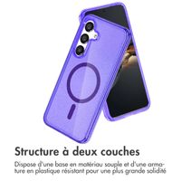 imoshion Coque Pailletée avec MagSafe Samsung Galaxy S25 - Paillettes Violet