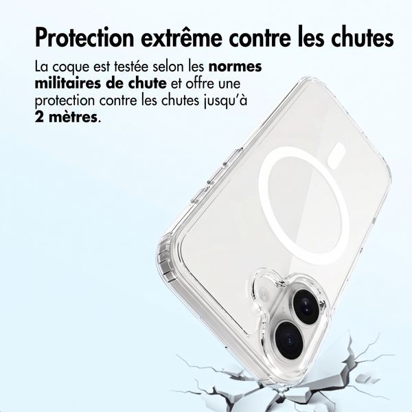 Accezz Coque arrière Xtreme Impact avec MagSafe Apple iPhone 16 - Transparent