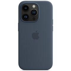 Apple Coque en silicone MagSafe Apple iPhone 14 Pro - Storm Blue
