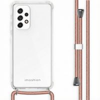 imoshion Coque arrière transparente avec cordon Samsung Galaxy A33 - Rose Doré