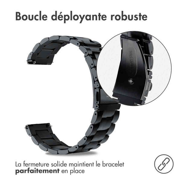 imoshion Bracelet en acier Samsung Galaxy Watch 7 40/44 mm - Noir