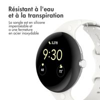 imoshion Bracelet en silicone⁺ Google Pixel Watch 3 / 4 (45 mm) - Taille S - Blanc