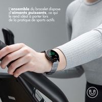 Selencia Bracelet magnétique en acier  - Connexion universelle 20 mm - Argent