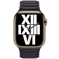 Apple Bracelet Leather Link Apple Watch | 38/40/41/42 mm - Taille S/M - Ink