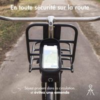 imoshion Support de téléphone pour vélo avec pochette - Cadre de vélo - Universel - Noir