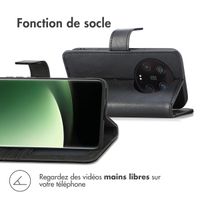 imoshion Étui de télephone portefeuille de luxe Xiaomi 13 Ultra - Noir