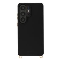 Selencia Coque arrière Rivièra avec MagSafe avec crochets amovibles Samsung Galaxy S26 Ultra - Velvet Black