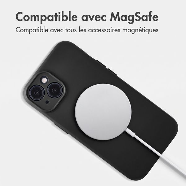 Accezz Coque Grip avec MagSafe Apple iPhone 14 - Noir