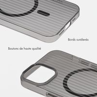 Accezz Coque arrière Lite avec MagSafe | Fluted | Apple iPhone 13 - Noir