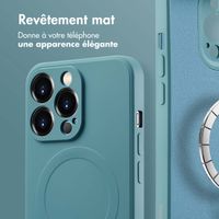 imoshion Coque Couleur avec MagSafe Apple iPhone 13 Pro Max - Smoke Green