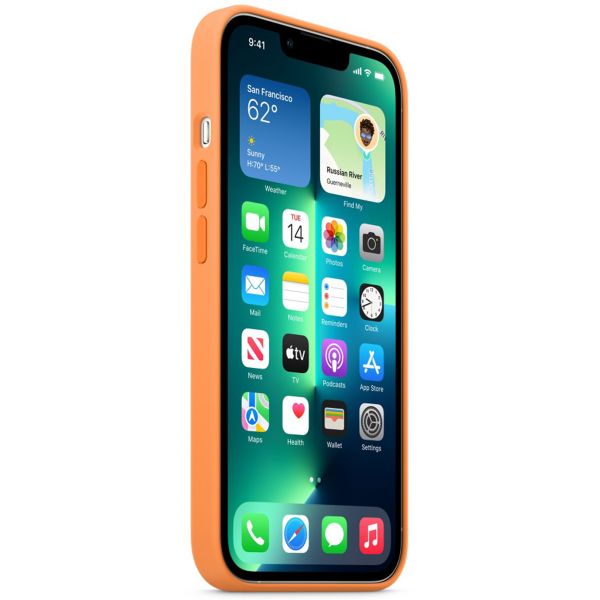 Apple Coque en silicone MagSafe Apple iPhone 13 Pro - Marigold