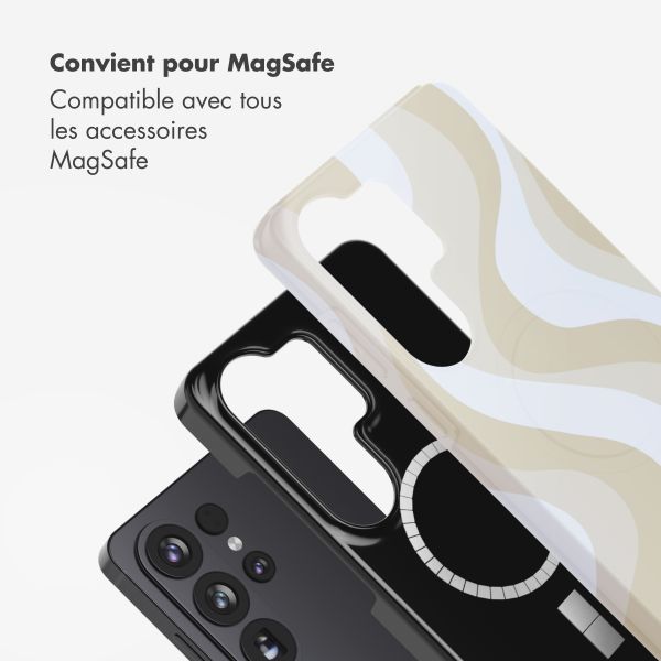 Selencia Coque arrière Vivid avec MagSafe Samsung Galaxy S26 Ultra - Desert Waves Beige