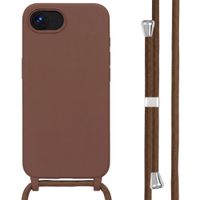 imoshion Coque en silicone avec cordon Apple iPhone 17e / 16e - Marron