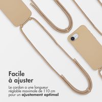 imoshion Coque arrière Color avec cordon amovible et MagSafe Apple iPhone 17e / 16e - Nude